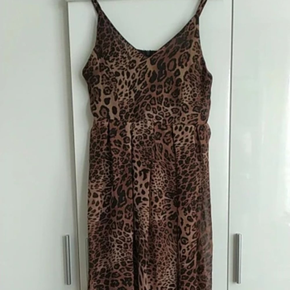 LEOPARD PRINT MAXI DRESS - Picture 7 of 8